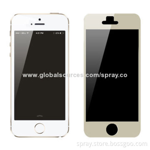 Tempered Glass Screen Protector for iPhone 5/5S/5C, 8H Hardness, Various Colors Can be Printed